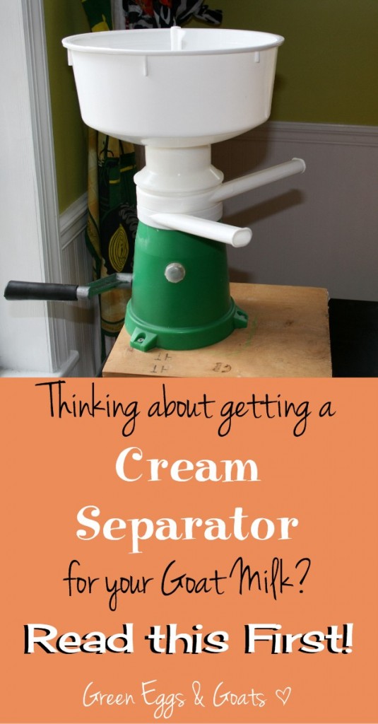 The Cream Separator Green Eggs Goats